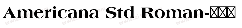 Americana Std Roman字体转换